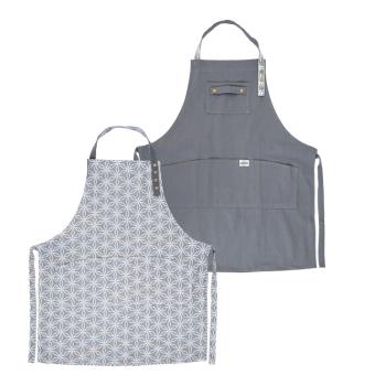 The Apres Supply Co The Modern Reversible BBQ Apron Recycled Cotton with Brass Snaps350
