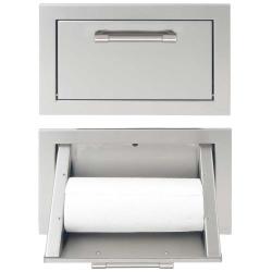 Alfresco Grills 17 Inch Tilt Out Stainless Steel Paper Towel Dispenser Stainless Steel AXE TH250