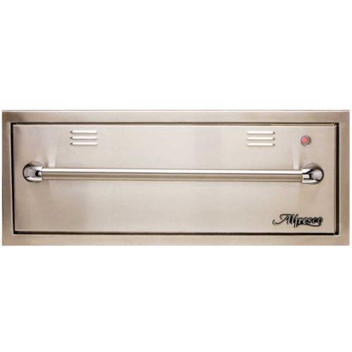 Alfresco Grills 30 Inch 110v Electric Outdoor Warming Drawer   Stainless Steel