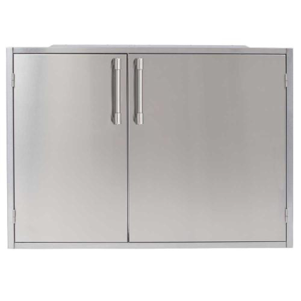 Alfresco Grills 30 x 33 Inch Stainless Steel Enclosed Water Resistant Dry Storage Pantry   Stainless Steel