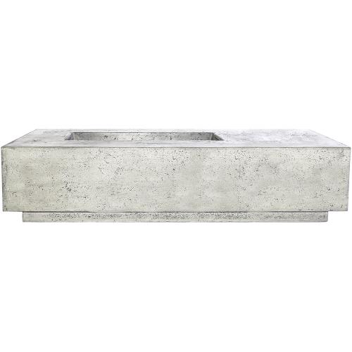 Prism Hardscapes Tavola 5 80 Inch 65000 BTU Natural Gas Rectangular Fire Pit Table   Natural