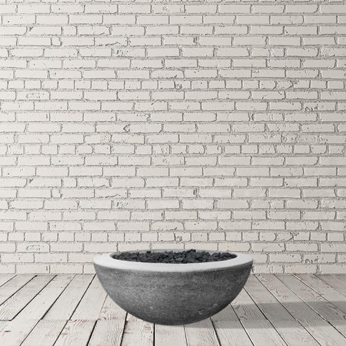 Prism Hardscapes Moderno 2 29 Inch 65000 BTU Propane Gas Round Fire Pit Bowl   Natural