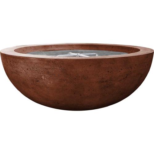 Prism Hardscapes Moderno 4 48 Inch 65000 BTU Propane Gas Round Fire Pit Bowl   Cafe