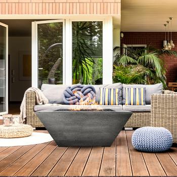 Prism Hardscapes Lombard 40 Inch Gas Fire Pit Table Lifestyle PH 416 4LP350