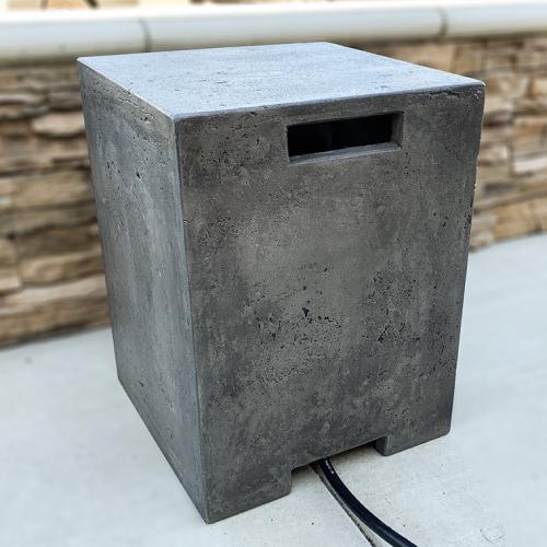 Prism Hardscapes Sausalito 16 Inch Square Propane Tank Enclosure   Natural