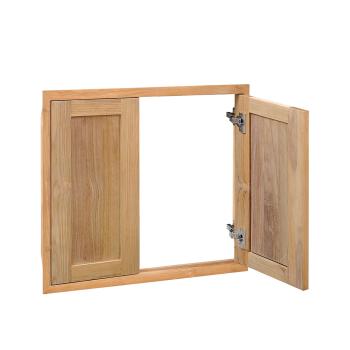 Pacific Teak Millworks Shaker Style 24 Inch x 22 Inch Teak Wood Double Access Door350
