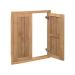 Pacific Teak Millworks Cottage Style 24 Inch x 22 Inch Teak Wood Double Access Door