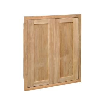Pacific Teak Millworks Shaker Style 24 Inch x 28 Inch Teak Wood Full Height Double Access Door350