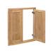 Pacific Teak Millworks Shaker Style 24 Inch x 28 Inch Teak Wood Full Height Double Access Door