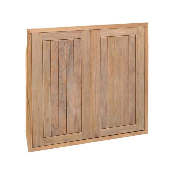 Pacific Teak Millworks Cottage Style 30 Inch x 28 Inch Teak Wood Full Height Double Access Door350