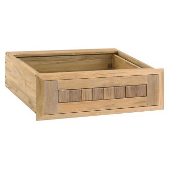 Pacific Teak Millworks Cottage Style 24 Inch Teak Wood Single Access Drawer350