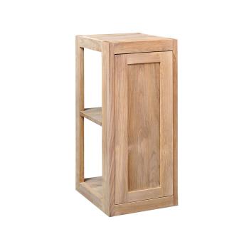 Pacific Teak Millworks Shaker Style 13 Inch x 30 Inch Teak Wood Single Door Upper Wall Cabinet350