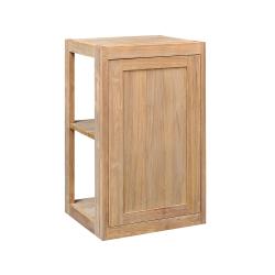 Pacific Teak Millworks Shaker Style 18 Inch x 30 Inch Teak Wood Single Door Upper Wall Cabinet250