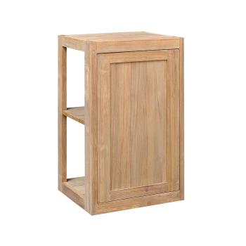 Pacific Teak Millworks Shaker Style 18 Inch x 30 Inch Teak Wood Single Door Upper Wall Cabinet350
