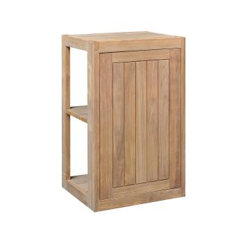 Pacific Teak Millworks Cottage Style 18 Inch x 30 Inch Teak Wood Single Door Upper Wall Cabinet350