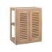 Pacific Teak Millworks Louvered Style 24 Inch x 30 Inch Teak Wood Double Door Upper Wall Cabinet
