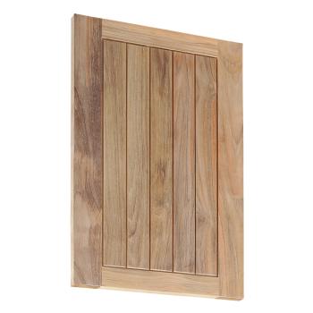 Pacific Teak Millworks Cottage Style 24 Inch Height Teak Wood Upper Wall Cabinet End Panel350