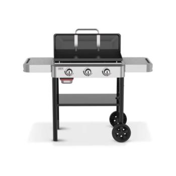 Weber Grills 28 Inch Rust Resistant 3 Burner Freestanding Propane Gas Commercial Style Flat Top Griddle 1501005350