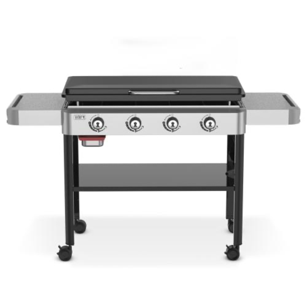 Weber Grills 36 Inch Rust Resistant 4 Burner Freestanding Propane Gas Commercial Style Flat Top Griddle