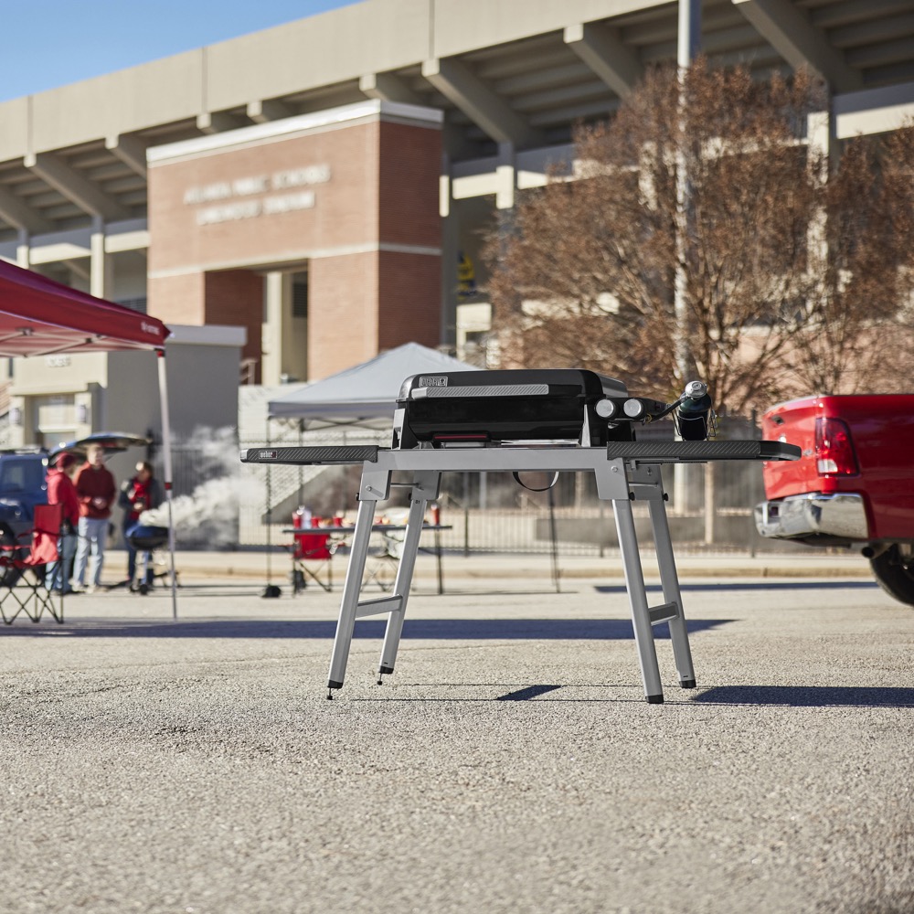 Weber Grills Slate 22 Inch Rust Resistant 2 Burner Propane Gas Tabletop Flat Top Griddle