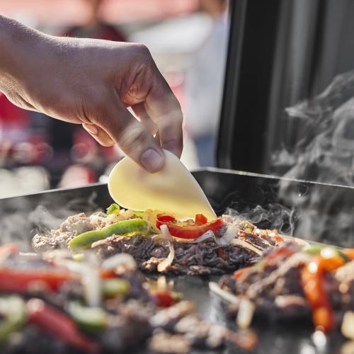 Weber Grills Slate 22 Inch Rust Resistant 2 Burner Propane Gas Tabletop Flat Top Griddle