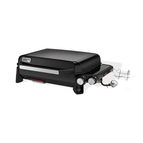 Weber Grills Slate 22 Inch Rust Resistant 2 Burner Propane Gas Tabletop Flat Top Griddle