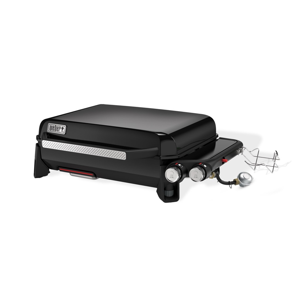 Weber Grills Slate 22 Inch Rust Resistant 2 Burner Propane Gas Tabletop Flat Top Griddle