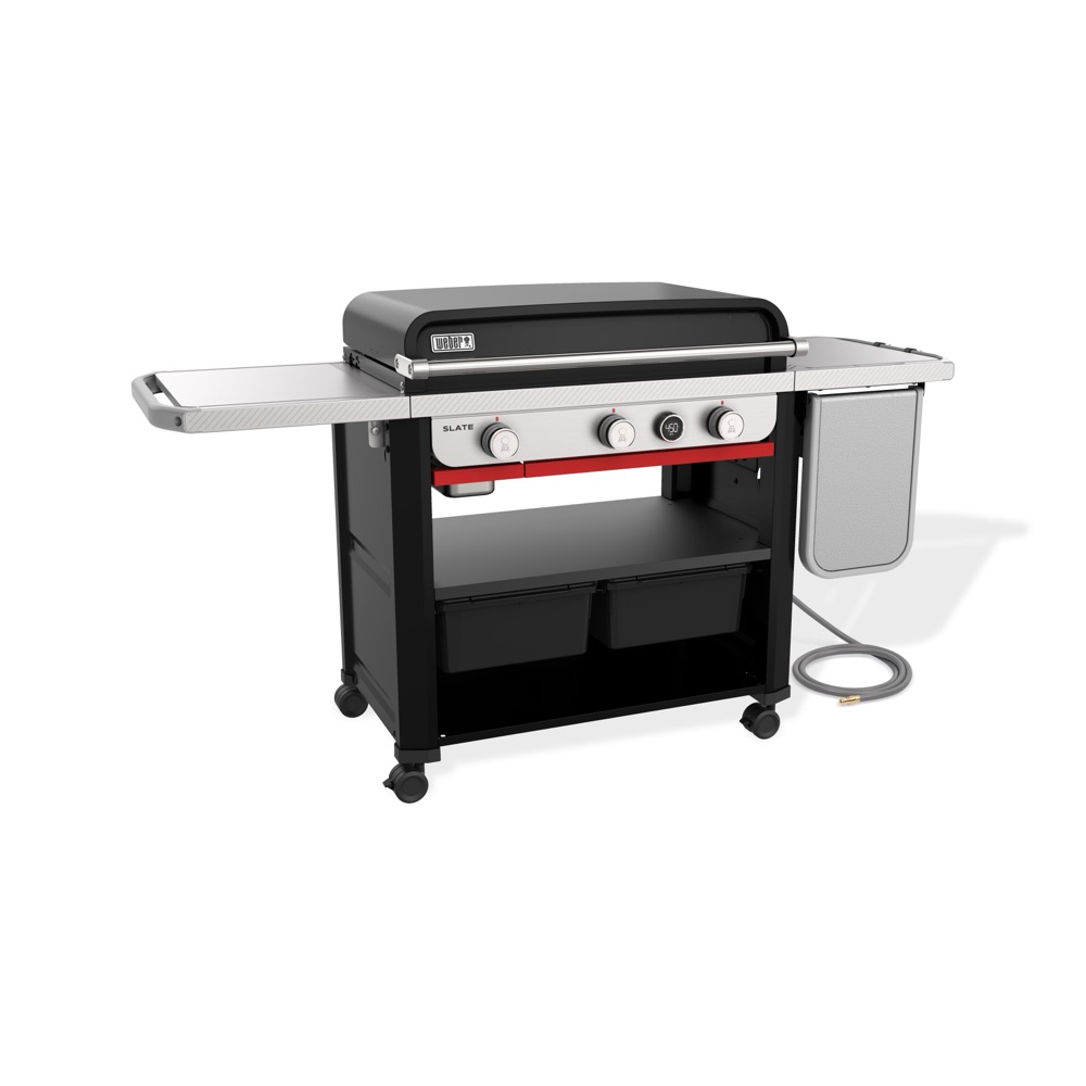 Weber Grills Slate 30 Inch Rust Resistant 3 Burner Freestanding Natural Gas Commercial Style Flat Top Griddle