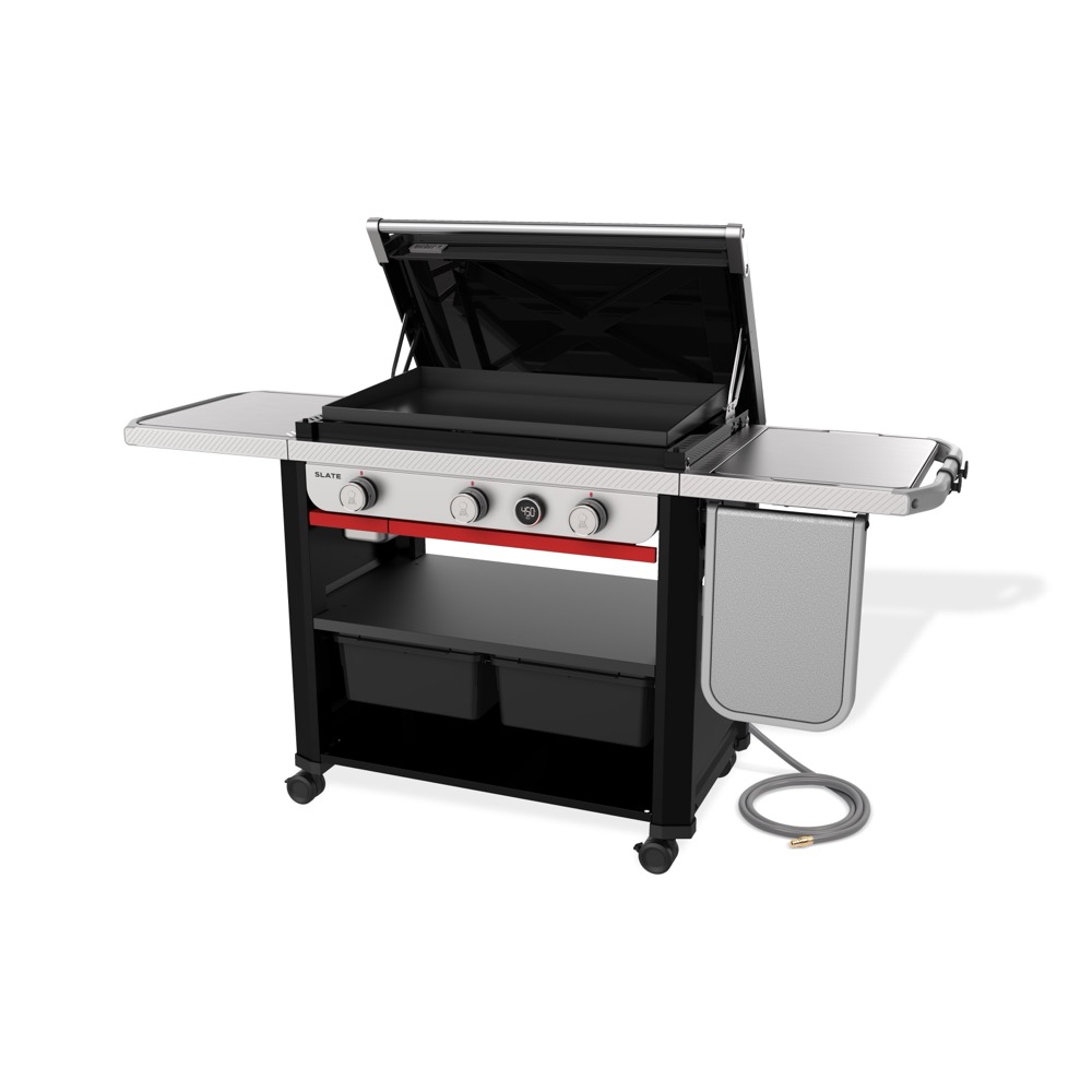 Weber Grills Slate 30 Inch Rust Resistant 3 Burner Freestanding Natural Gas Commercial Style Flat Top Griddle