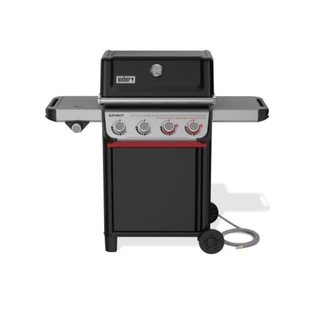 Weber Grills Spirit E 435 Freestanding 4 Burner Natural Gas Grill with Side Burner   Black
