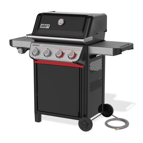 Weber Grills Spirit E 435 Freestanding 4 Burner Natural Gas Grill with Side Burner   Black