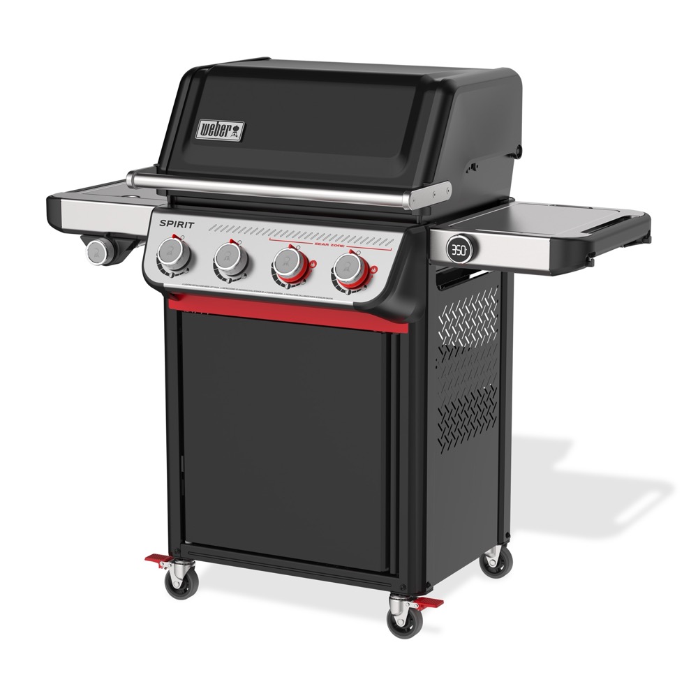 Weber Grills Spirit EP 435 Freestanding 4 Burner Propane Gas Grill with Side Burner   Black