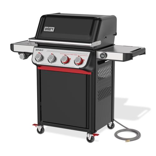 Weber Grills Spirit EP 435 Freestanding 4 Burner Natural Gas Grill with Side Burner   Black