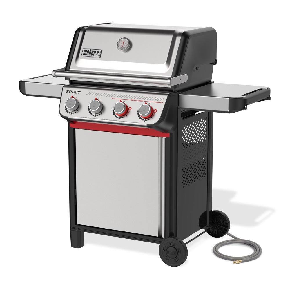 Weber Grills Spirit S 425 Freestanding 4 Burner Natural Gas Grill   Stainless Steel
