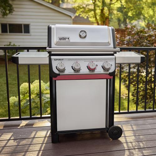 Weber Grills Spirit S 425 Freestanding 4 Burner Natural Gas Grill   Stainless Steel