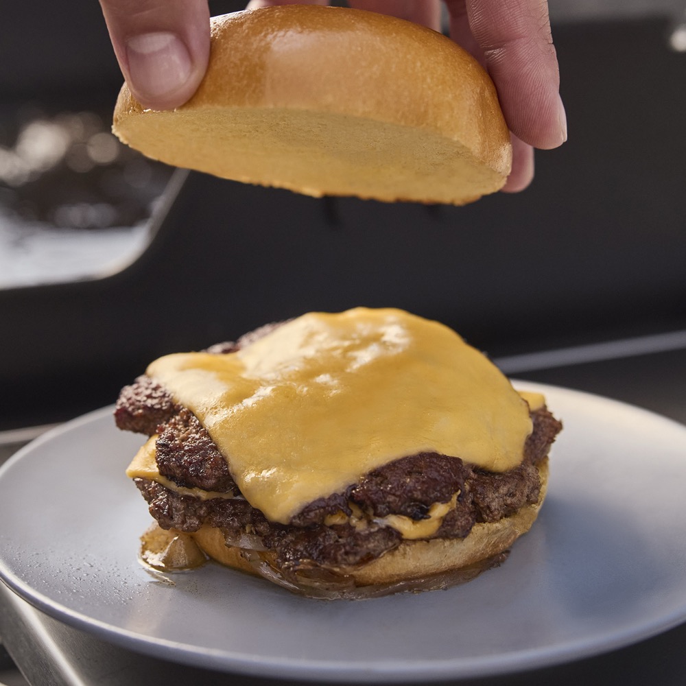 Weber Grills Stainless Steel Griddle Smashed Burger Press