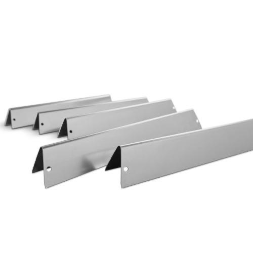 Weber Grills Stainless Steel Flame Tamer Flavorizer Bars for Genesis 300 Series Gas Grills with Side Mounted Control Panel   Set of 5