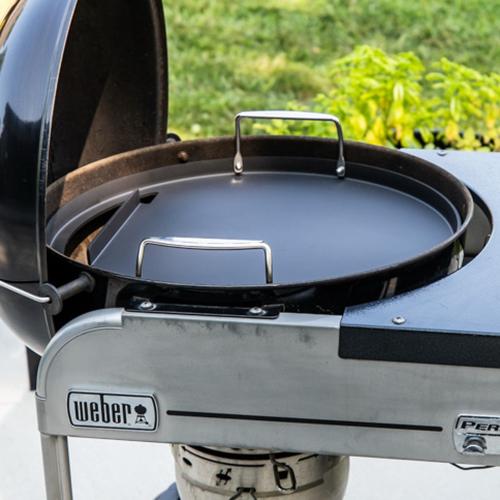 Weber Grills Rust Resistant 22 Inch Round Carbon Steel Griddle Insert for Charcoal Kettle Grills
