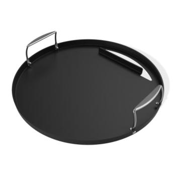 Weber Grills Rust Resistant 22 Inch Round Carbon Steel Griddle Insert for Charcoal Kettle Grills 3400382350
