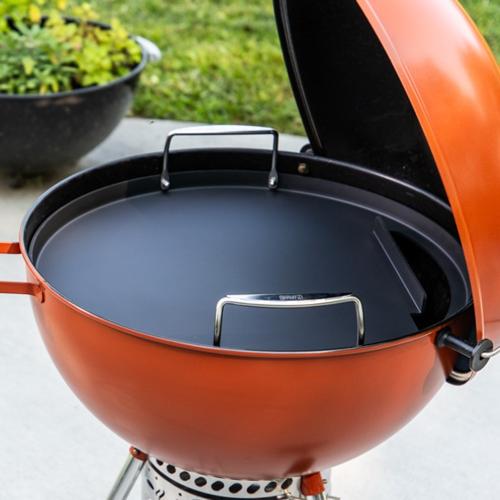 Weber Grills Rust Resistant 22 Inch Round Carbon Steel Griddle Insert for Charcoal Kettle Grills