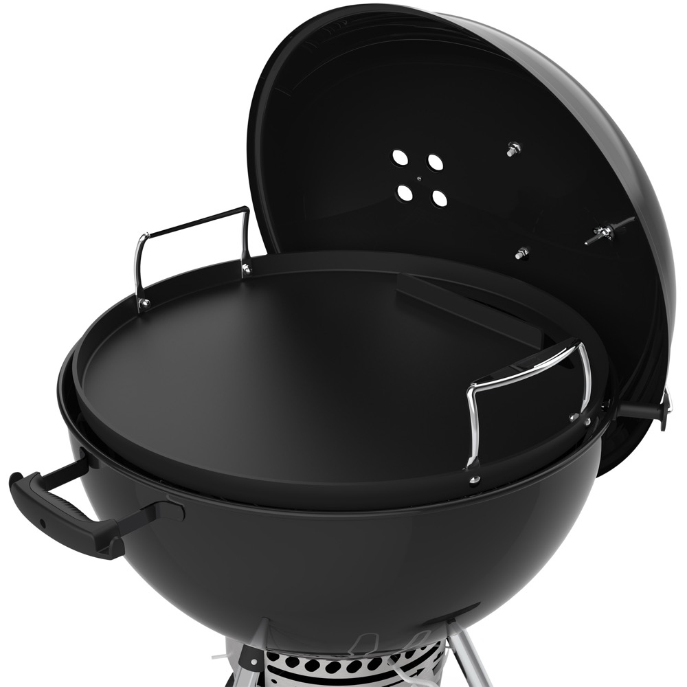 Weber Grills Rust Resistant 22 Inch Round Carbon Steel Griddle Insert for Charcoal Kettle Grills