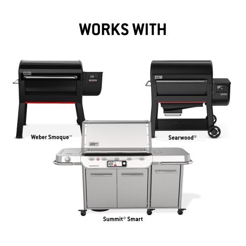 Weber Grills Premium Wired Food Probe Triple Sensor for Searwood Weber Smoque and Summit Smart Gas Grills