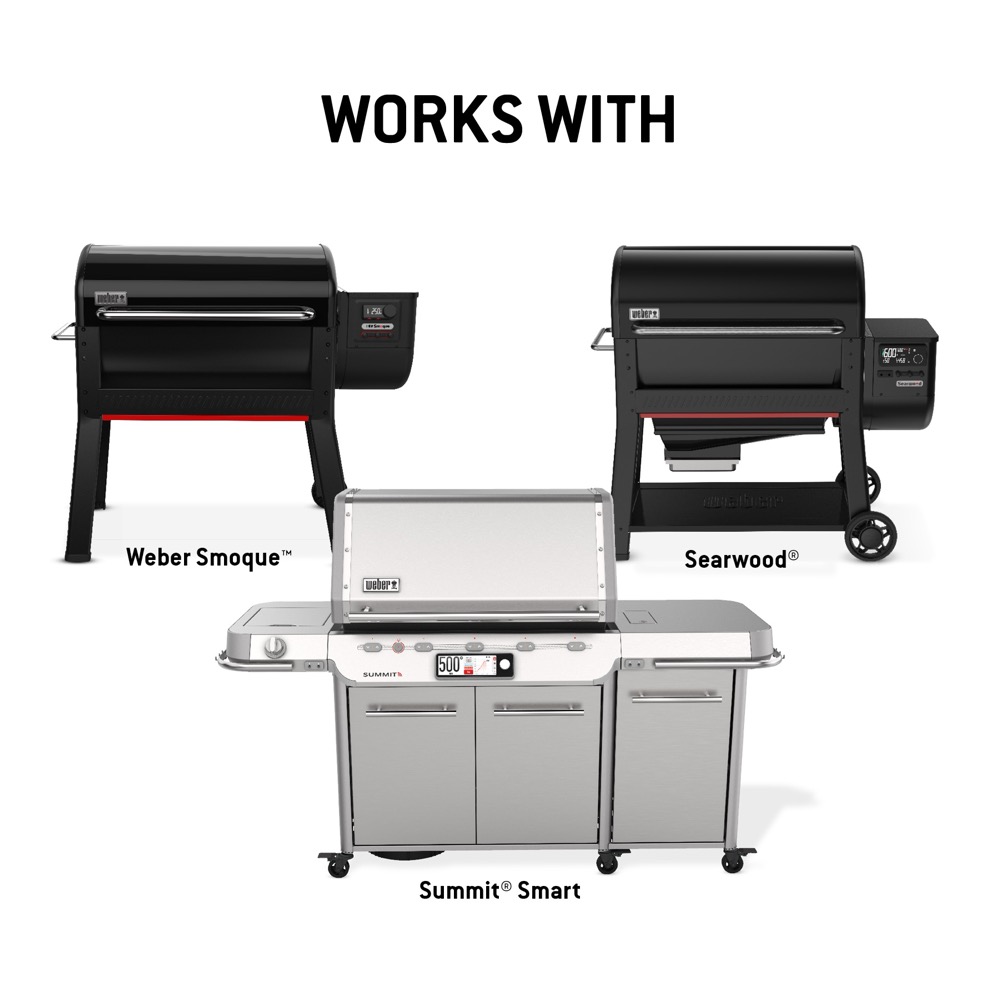 Weber Grills Premium Wired Food Probe Triple Sensor for Searwood Weber Smoque and Summit Smart Gas Grills