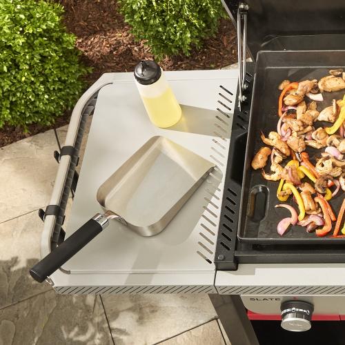 Weber Grills Stainless Steel Griddle Scoop Spatula with Non Slip Handle