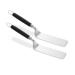 Weber Grills 2 Piece Stainless Steel Griddle Spatula Set with Non Slip Handles