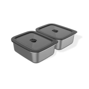 Weber Grills Stainless Steel Weber Works Prep Containers Set of 2 3400260 350