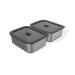 Weber Grills Stainless Steel Weber Works Prep Containers   Set of 2