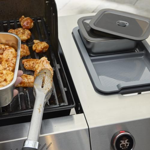 Weber Grills Stainless Steel Weber Works Prep Containers   Set of 2