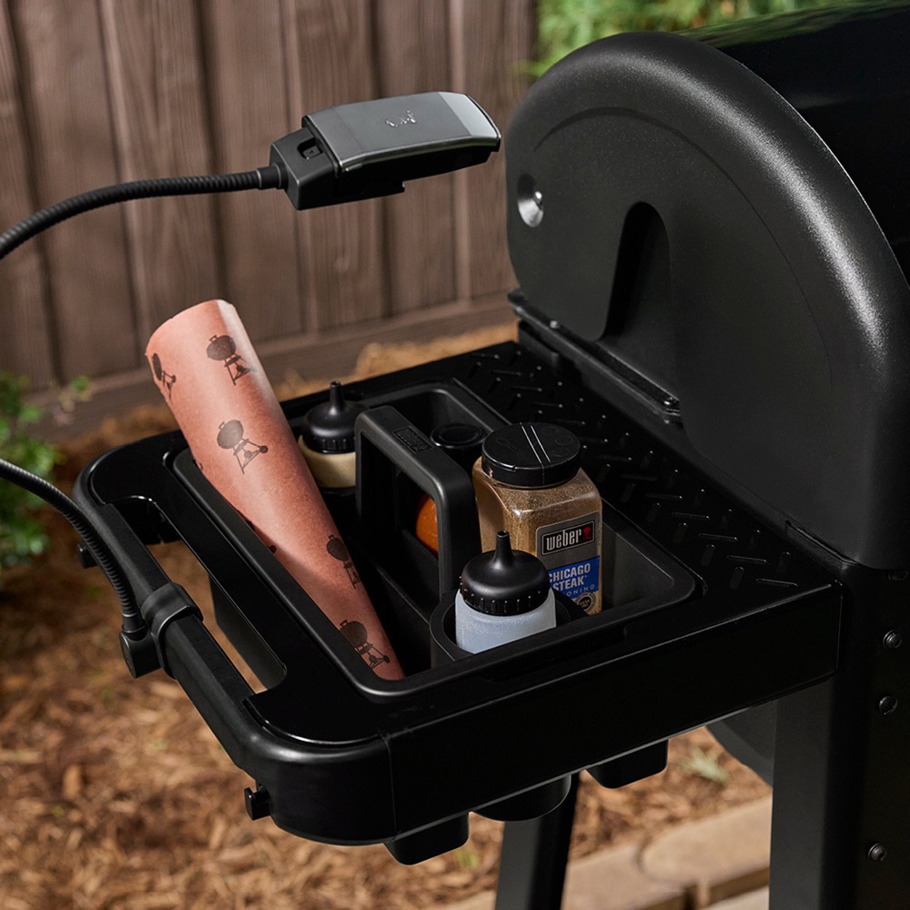 Weber Grills Steel Weber Works Side Table for Searwood and Weber Smoque Pellet Grills