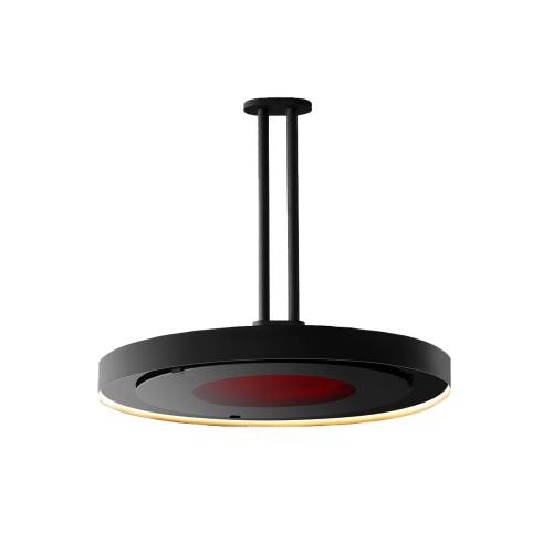 Bromic Heating Eclipse Smart Heat 28 Inch 2900W 208V Electric Pendant Patio Heater with Twin Pole Mount